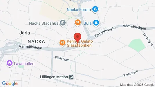 Lägenheter att hyra i Nacka - kort over placeringen