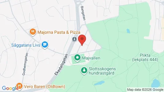 Lägenheter att hyra i Majorna-Linné - kort over placeringen