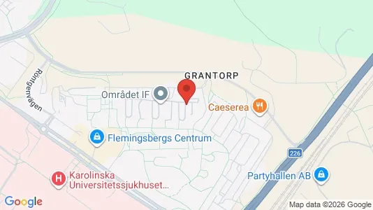 Lägenheter att hyra i Huddinge - kort over placeringen