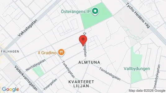 Lägenheter att hyra i Uppsala - kort over placeringen