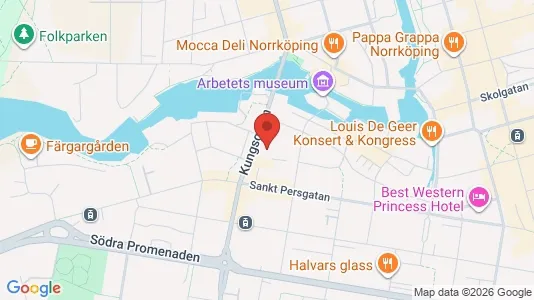 Lägenheter att hyra i Norrköping - kort over placeringen