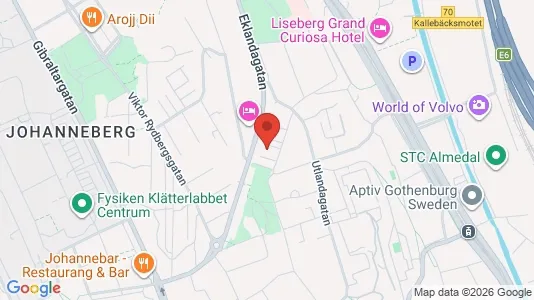 Lägenheter att hyra i Johanneberg - kort over placeringen