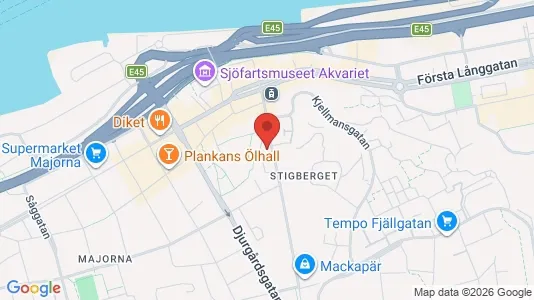 Lägenheter att hyra i Majorna-Linné - kort over placeringen