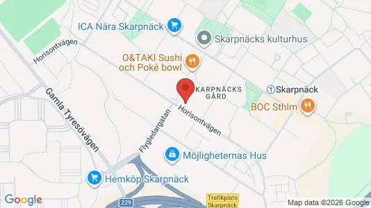 Lägenheter att hyra i Söderort - kort over placeringen