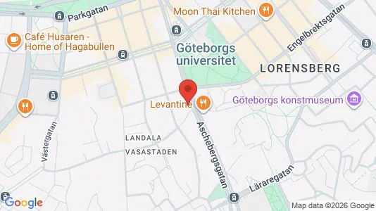 Lägenheter att hyra i Göteborg Centrum - kort over placeringen