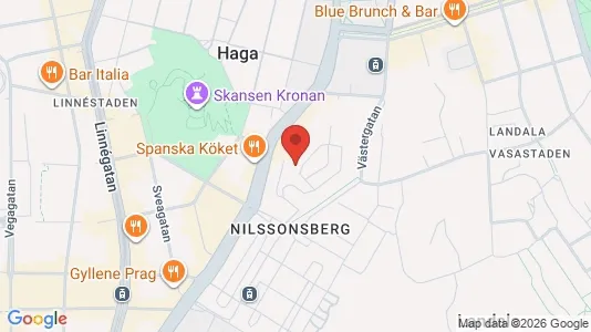 Lägenheter att hyra i Göteborg Centrum - kort over placeringen
