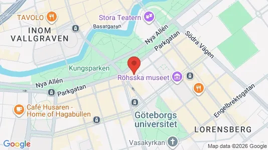 Lägenheter att hyra i Göteborg Centrum - kort over placeringen