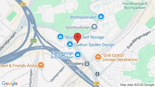 Lägenheter att hyra i Södermalm - kort over placeringen