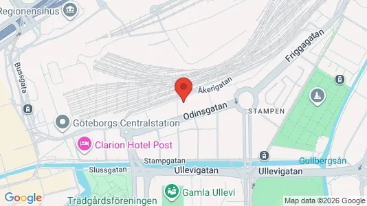 Lägenheter att hyra i Göteborg Centrum - kort over placeringen