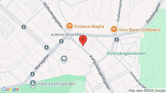 Lägenheter att hyra i Majorna-Linné - kort over placeringen