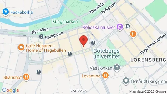 Lägenheter att hyra i Göteborg Centrum - kort over placeringen
