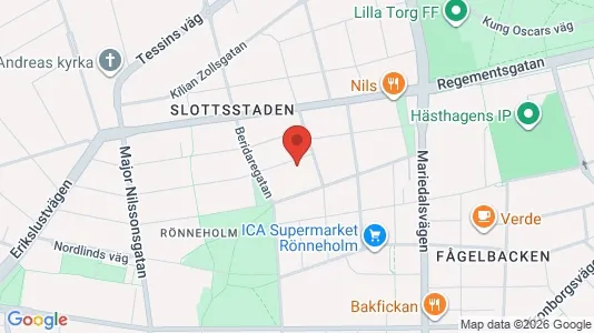 Lägenheter att hyra i Malmö Centrum - kort over placeringen