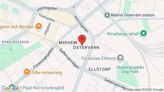 Lägenheter att hyra i Malmö Centrum - kort over placeringen