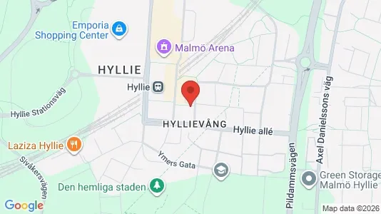 Lägenheter att hyra i Hyllie - kort over placeringen