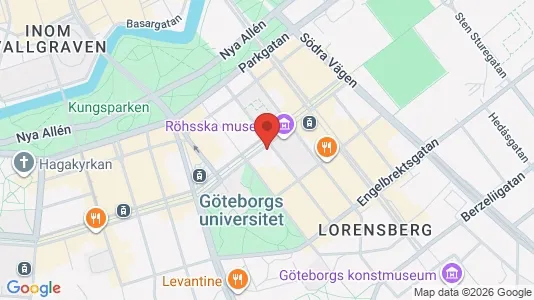 Lägenheter att hyra i Göteborg Centrum - kort over placeringen