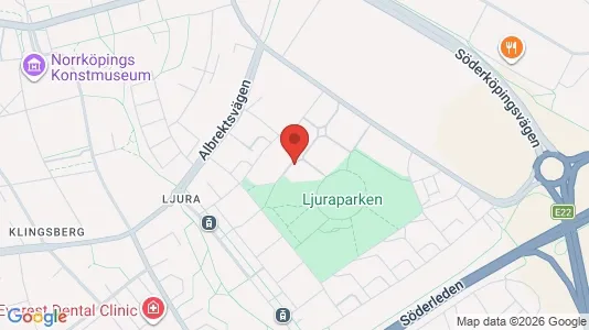 Lägenheter att hyra i Norrköping - kort over placeringen