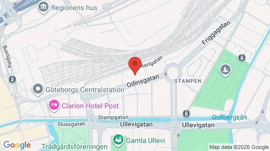 Lägenheter att hyra i Göteborg Centrum - kort over placeringen
