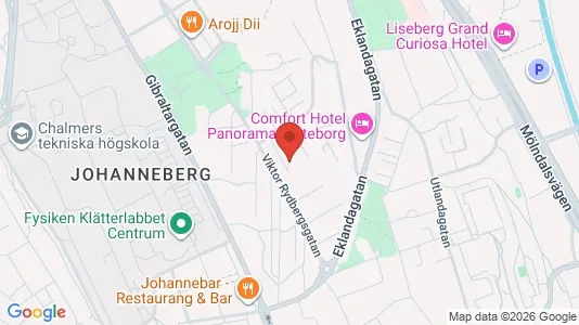 Lägenheter att hyra i Johanneberg - kort over placeringen
