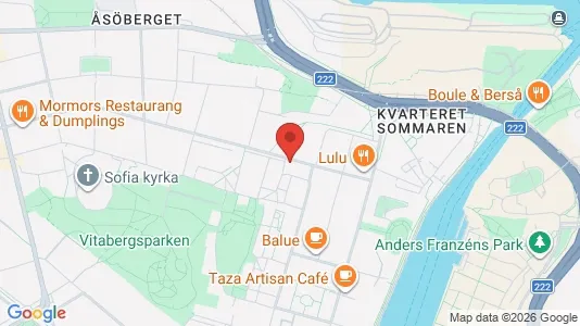 Lägenheter att hyra i Södermalm - kort over placeringen
