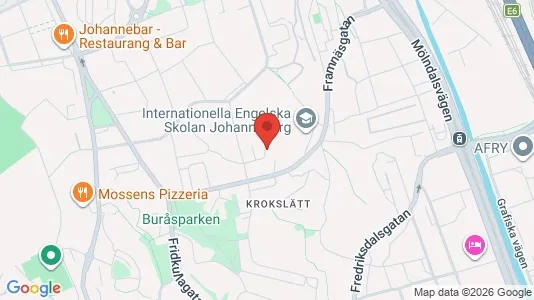 Lägenheter att hyra i Johanneberg - kort over placeringen