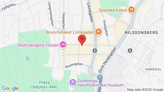 Lägenheter att hyra i Göteborg Centrum - kort over placeringen