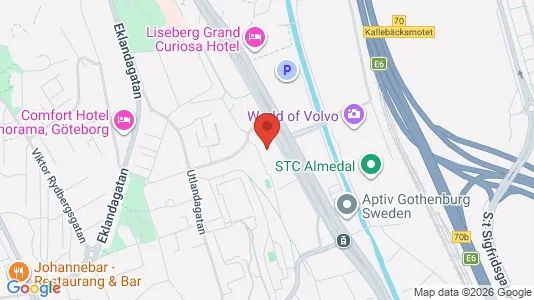 Lägenheter att hyra i Johanneberg - kort over placeringen