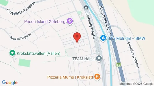 Lägenheter att hyra i Mölndal - kort over placeringen