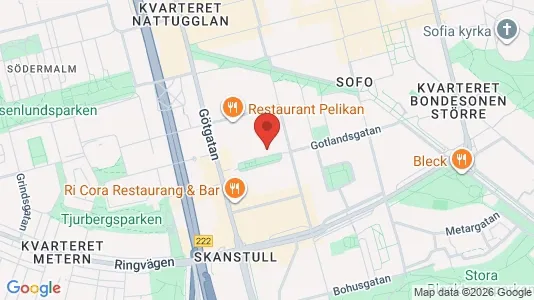 Lägenheter att hyra i Södermalm - kort over placeringen