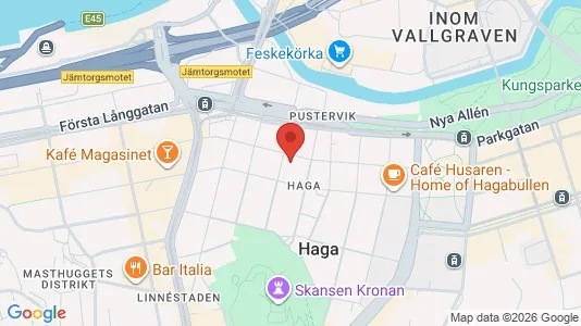 Lägenheter att hyra i Göteborg Centrum - kort over placeringen