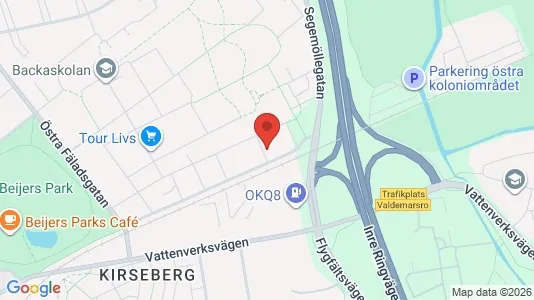 Lägenheter att hyra i Kirseberg - kort over placeringen