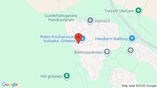 Lägenheter att hyra i Mölndal - kort over placeringen
