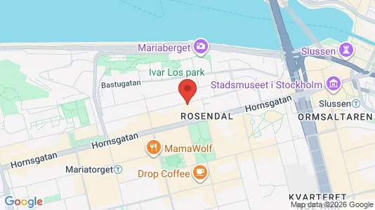 Lägenheter att hyra i Södermalm - kort over placeringen