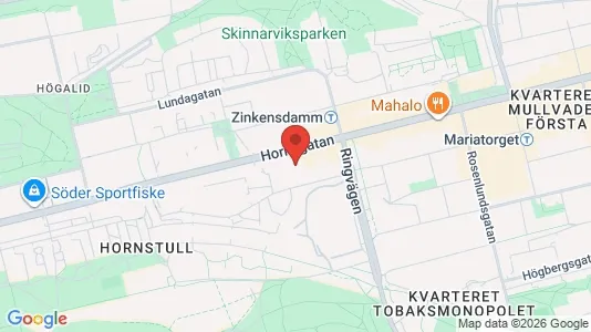 Lägenheter att hyra i Södermalm - kort over placeringen