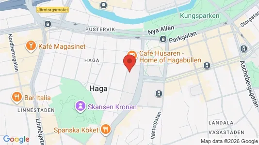 Lägenheter att hyra i Göteborg Centrum - kort over placeringen