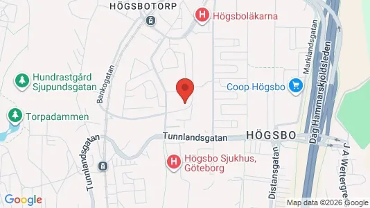 Lägenheter att hyra i Majorna-Linné - kort over placeringen