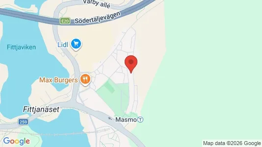 Lägenheter att hyra i Huddinge - kort over placeringen