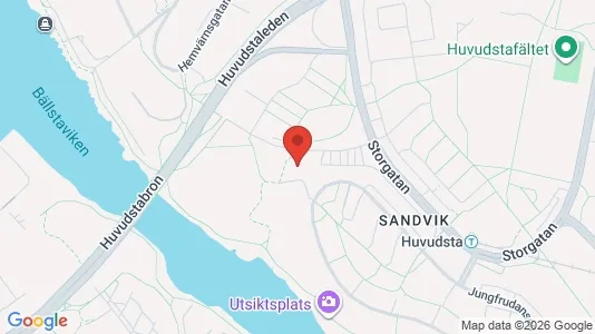 Lägenheter att hyra i Solna - kort over placeringen
