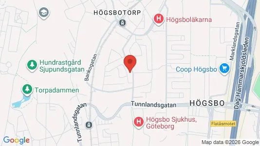 Lägenheter att hyra i Majorna-Linné - kort over placeringen