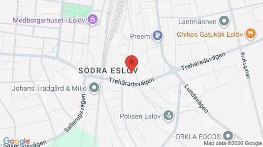 Lägenheter att hyra i Eslöv - kort over placeringen