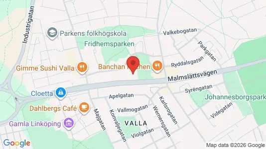 Lägenheter att hyra i Linköping - kort over placeringen