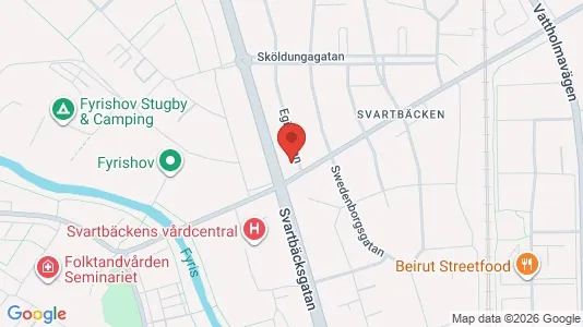 Lägenheter att hyra i Uppsala - kort over placeringen