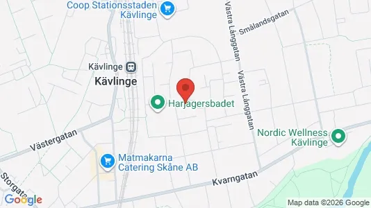 Lägenheter att hyra i Kävlinge - kort over placeringen