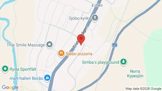 Lägenheter att hyra i Borås - kort over placeringen