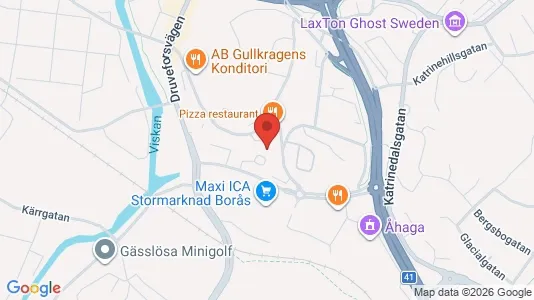 Lägenheter att hyra i Borås - kort over placeringen