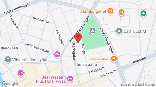 Lägenheter att hyra i Västerås - kort over placeringen