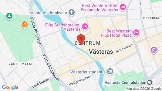 Lägenheter att hyra i Västerås - kort over placeringen