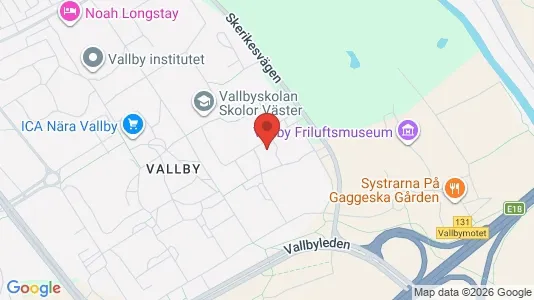 Lägenheter att hyra i Västerås - kort over placeringen