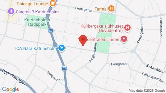 Lägenheter att hyra i Katrineholm - kort over placeringen