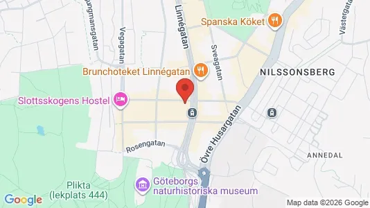 Lägenheter att hyra i Göteborg Centrum - kort over placeringen