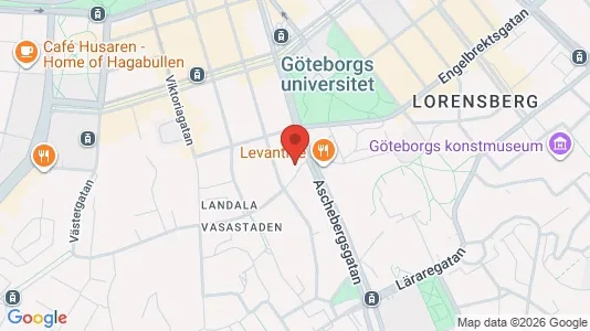 Lägenheter att hyra i Göteborg Centrum - kort over placeringen